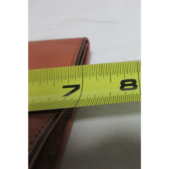 VTG Amity Leather Trim Clutch Wallet Camel Tan Women with BOX NEW - Picture 13 of 14